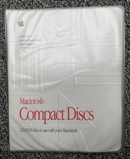 Vintage Macintosh 1994 CD-ROM Compact Discs Folder with 5 Discs picture