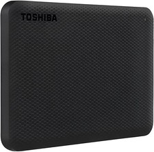 Sleek Black 1TB Canvio External Hard Drive - USB 3.0, Perfect for Multimedia Use picture