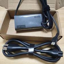 Genuine OEM 65W USB C Adapter Charger For Lenovo ADLX65YSCC3A Slim Round Tip picture