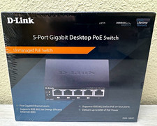 D-Link DGS-1005P 5-Port Gigabit PoE Unmanaged Desktop Switch RJ-45 picture
