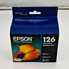Epson 126 High-Capacity Genuine Ink Cartridges CMY Combo C13T126520 picture