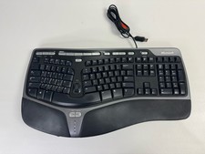 Microsoft Natural Ergonomic Keyboard 4000 v1.0 KU-0462 USB Wired W/ Front Riser picture