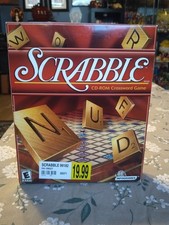 Scrabble CD-ROM Crossword Game PC 2001 Hasbro Windows 95 98 Big Box - Infogrames picture