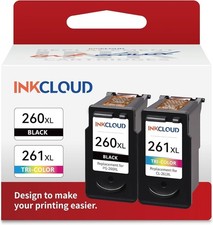 2PK Compatible PG-260XL CL-261XL Ink Cartridges For Canon Pixma TS6420a TS6400 picture