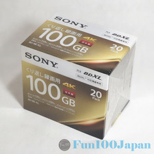 SONY 20 Pack BD-RE XL 100GB Blu-ray Disc 20BNE3VEPS2 sealed BDXL 4K picture