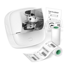 Gloryang JD-23 Sticker Printer, Mini Portable Thermal Printer 2 inch, White picture