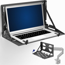 VIVO Flip down 13 to 17 Inch Laptop Tray Holder for Wall-Mounted Floating Workst picture