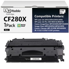 1 PACK CF280X BLACK Toner Cartridge For HP Laser Jet 2053 2054 Jet Pro 400 M401A picture