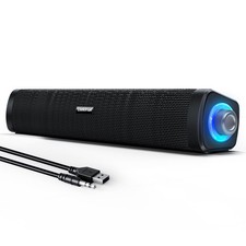 USB Computer Speakers,Computer Speakers with 3.5 mm aux,Wired USB Powered & C... picture