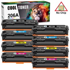 8PK Compatible With HP 206A Color Toner W2110A LaserJet Pro M255dw M282 M283fdw picture