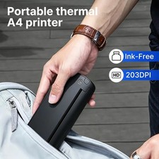 A4 Portable Inkless Thermal Printer With 15 Sheets Paper picture