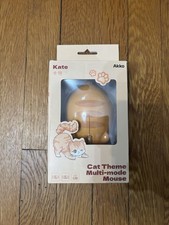 Kate Akko Cat Theme Wireless Multi-Mode Mouse - BT & 2.4G Orange picture