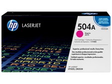 HP 504A Magenta Original LaserJet Toner Cartridge, ~7,000 pages, CE253A picture