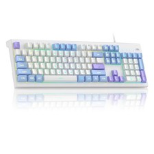 Creamy Keyboards,K2 Classic Keyboard Wired RGB Backlit 104 Keys Waterproof Er... picture
