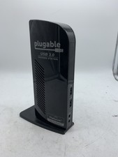 Plugable USB 3.0 UD-3900 Universal Docking Station CRACKED STAND ~ FREE S/H picture