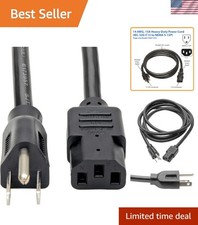 Eaton Series 15 Amp Standard 12ft Computer Power Cord for PC, Monitor, Laptop... picture