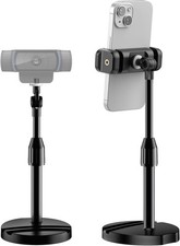 Webcam Mount Telescopic Stand with Black for Desk Table Recording picture
