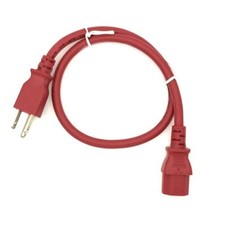 Red 2FT New SONY PLAYSTATION 3 PS3 1st Gen. Power Cord Short AC Cable Line Plug picture