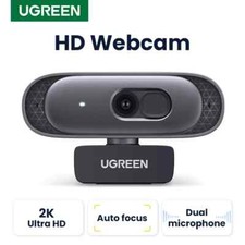 UGREEN USB Webcam 2K HD Mini Webcam For Laptop Computer Web Camera Dual Micropho picture