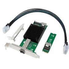 10 Gigabit M.2 to RJ45 SFP+ NIC, with Intel 82599X520DA1 Controller PCIe X4 N... picture