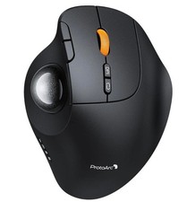 ProtoArc EM02 Wireless Trackball Mouse, Ergonomic Thumb Ball Control, Gray picture
