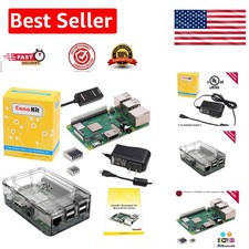 Raspberry Pi 3 B+ Kit with  Clear Case & 2.5A Power Supply for Projects picture