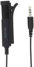 ELECOM Condenser Microphone 3.5mm connection PC microphone with clip 1.6m cable picture