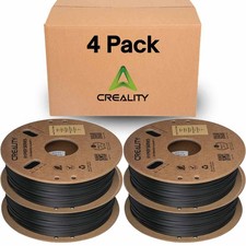 Creality Carbon Fiber Filament 4 Pack of 1.75mm - High-Speed, Black picture