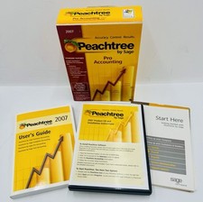 Peachtree Pro Accounting 2007 By Sage w/CD, User manuals, Complete In Box picture
