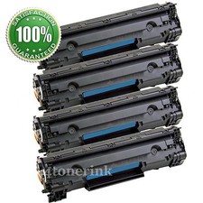 4 Black 83A CF283A Toner Cartridges For HP LaserJet Pro M127fn M127fw M125nw MFP picture