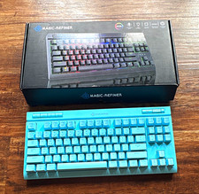 MAGIC-REFINER MK14 RGB Wired Gaming Keyboard Blue, clicky switch’s picture