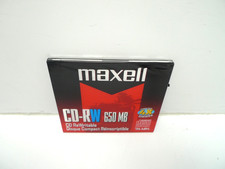 Maxell CD-RW Compact Disc Rewritable 650MB 4x 74min | Sealed New picture