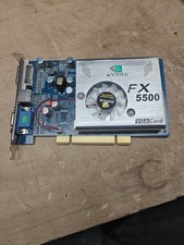 NVIDIA GeForce FX 5500 PCI VGA DVI TV-Out Vintage Graphics Card Untested picture