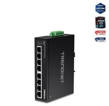 TRENDnet TI-E80 8-Port Industrial Fast Ethernet DIN-Rail Switch picture