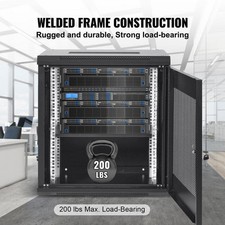 Vevor 12U Wall Mount Steel Server Cabinet 25.2x15.5x17.7in. Depth Network Rack picture