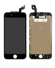 LCD Assembly With Steel Plate Compatible For iPhone 6S Aftermarket: AQ7 Black picture