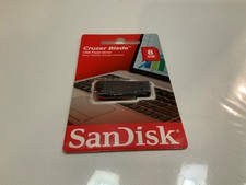 SanDisk Cruzer Blade 8GB USB Flash Drive Black Data Storage Portable Tech new picture