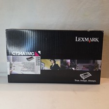 NEW GENUINE - LEXMARK C734A1MG MAGENTA TONER - C734 C736 X734 X736 X738 picture