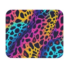 Colorful Mouse Pad Leopard Print - Vibrant & Fun, Great Gift All Ages 9x8 picture