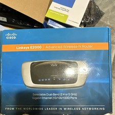 Cisco Linksys E2000 Dual-Band Wireless-N Gigabit Router 4-Port 300Mbps 1000Mbps picture