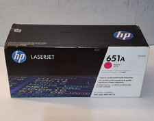 HP 651A Magenta Toner Cartridge CE343A Genuine New Sealed Bag Without Box picture
