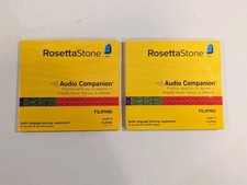 Filipino Tagalog  Rosetta Stone Audio Companion CDs Levels 2 & 3 | 4 Discs Each picture