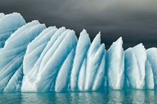 Landscape nature winter ice snow glacier iceland sea Custom Gaming Mat Desk picture
