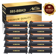 10-Pk/Pack E310 593-BBKD Toner Cartridge For Dell E310DW E515DN E515DW E514DW picture
