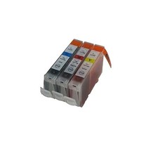 3PK Comp INK Cartridges for Canon Cli-221 Cyan Magenta Yellow CMY MP560 MP620 picture
