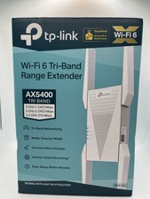 TP-LINK RE813XE AXE5400 Wi-Fi 6E Tri-Band Range Extender, Open Box picture