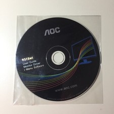 AOC 931Swl User Guide Monitor Driver i-Menu Software CD picture