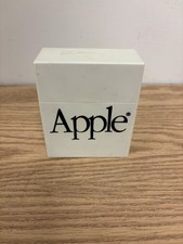 Vintage Apple 3.5 in Floppy Disk Holder Plastic Case Box Macintosh With Disks picture