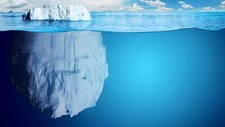 Landscape glacier snow water drops nature iceberg Custom Gaming Mat Desk picture