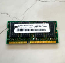 Micron 128MB SDR SDRAM PC100-222-620 144-Pin SO-DIMM CL2 MT8LSDT1664AHLG-10EB1 picture